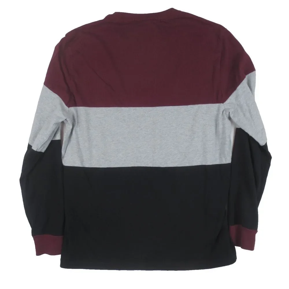 True Religion T Shirt Mens Large Long Sleeve‎ Colorblock Logo Tee Crew Neck
